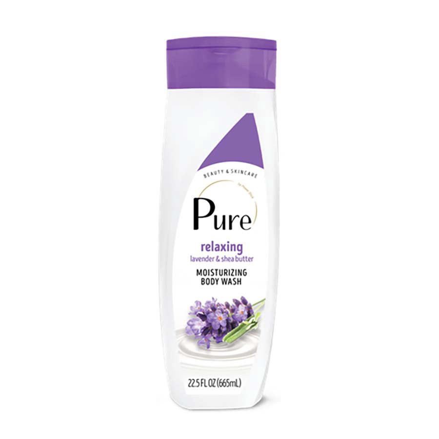 slide 1 of 1, Pure Moisturizing Body Wash - Lavender and Shea Butter, 22.5 oz
