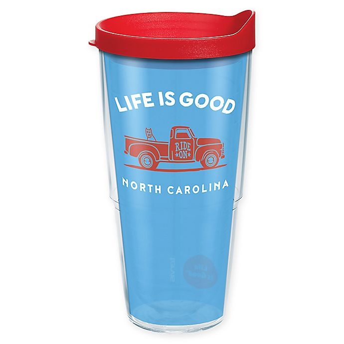 slide 1 of 1, Tervis North Carolina Truck Wrap Tumbler with Lid, 24 oz
