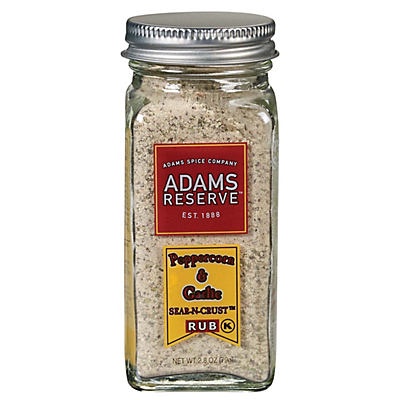 slide 1 of 1, Adams Reserve Peppercorn & Garlic Sear-N-Crust Rub, 2.8 oz