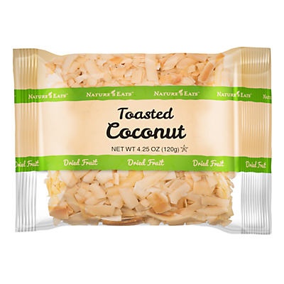 slide 1 of 1, Nature's Eats Toasted Coconut, 4.25 oz