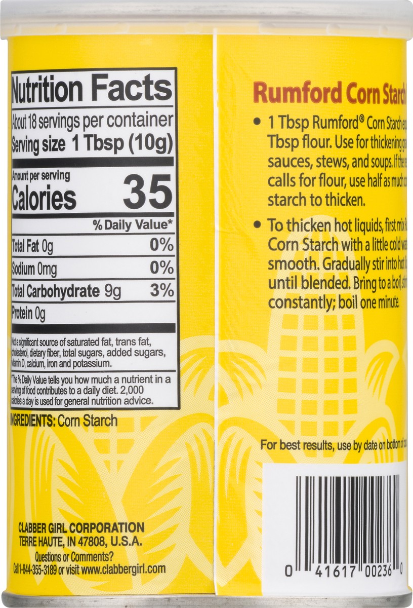 slide 10 of 13, Rumford Corn Starch 6.5 oz, 6.5 oz