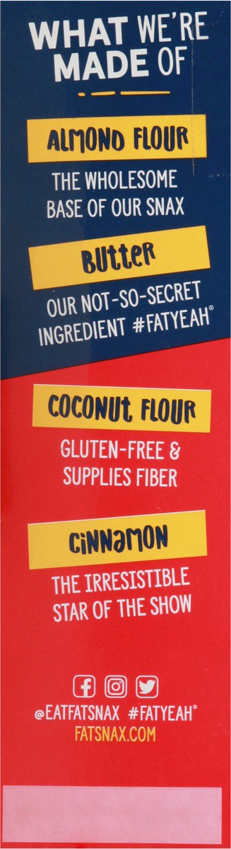 slide 4 of 9, Fat Snax! Gluten Free Mini Snickerdoodle Cookies - 5 oz, 5 oz