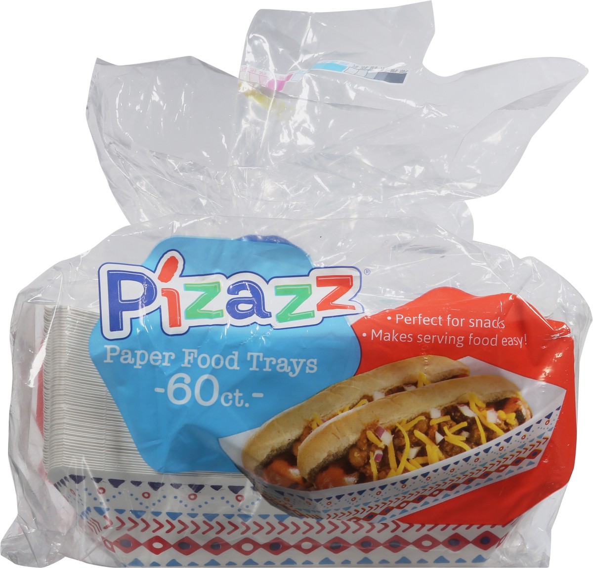 slide 8 of 9, Pizzaz Paper Food Trays 60 ea, 60 ct