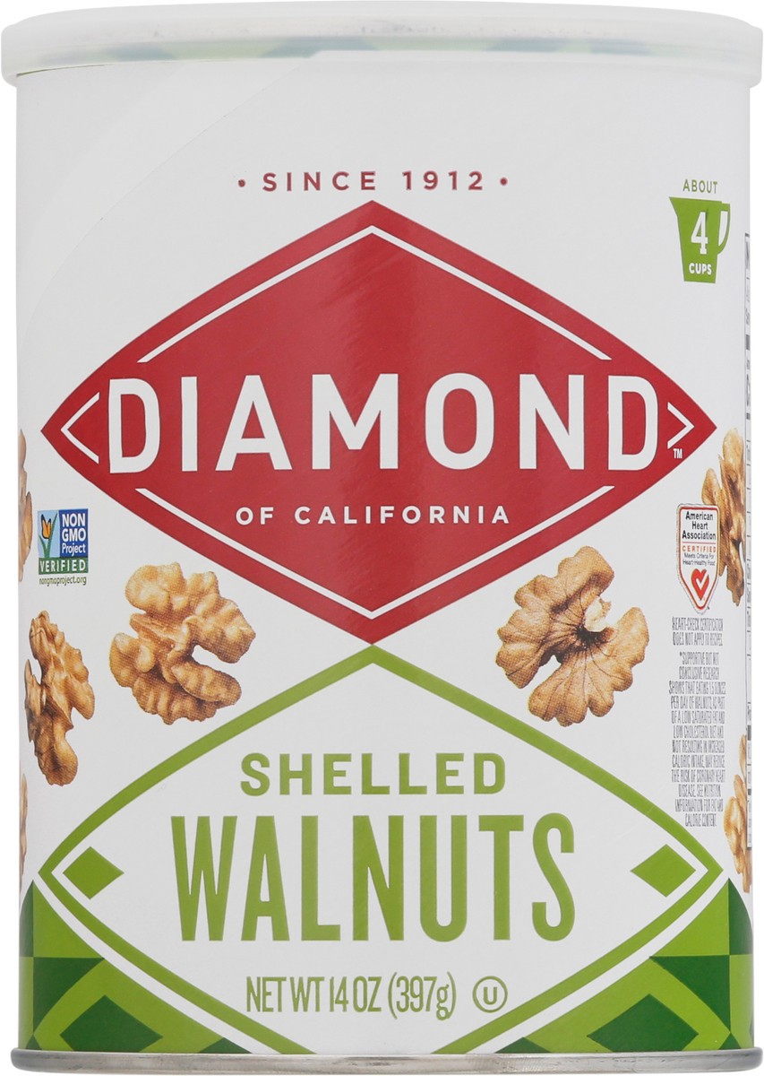 slide 2 of 13, Diamond Nuts Walnut Meats, 16 oz