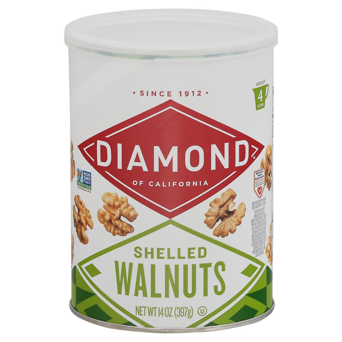 slide 1 of 13, Diamond Nuts Walnut Meats, 16 oz