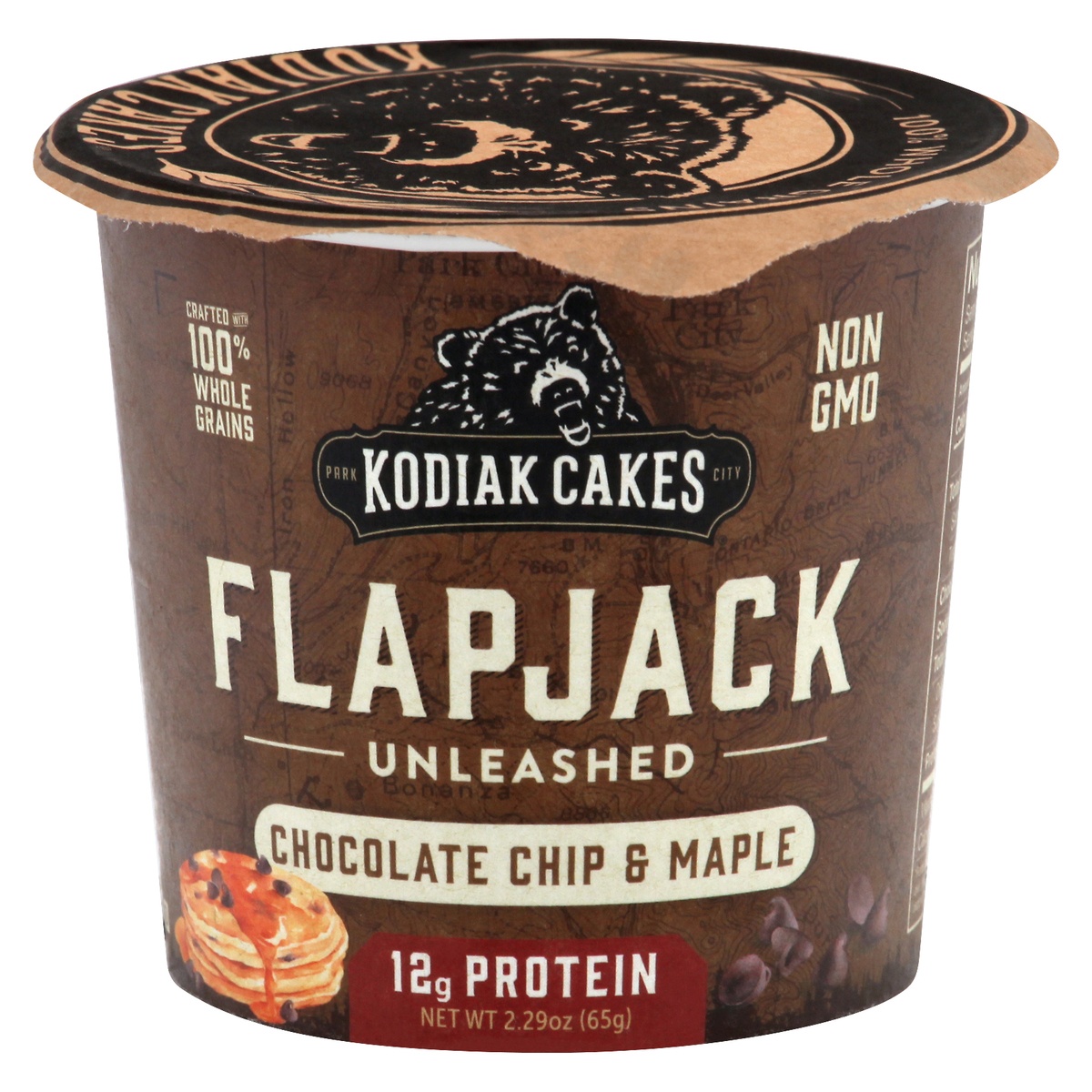 slide 1 of 4, Kodiak Cakes Flapjack Chocolate Chip & Maple, 2.29 oz