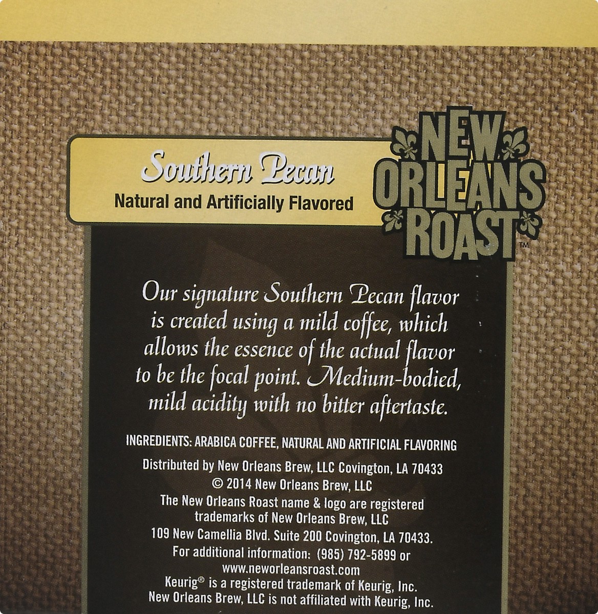 slide 9 of 12, New Orleans Roast Single Serve Cups Southern Pecan Coffee - 12 ct, 12 ct