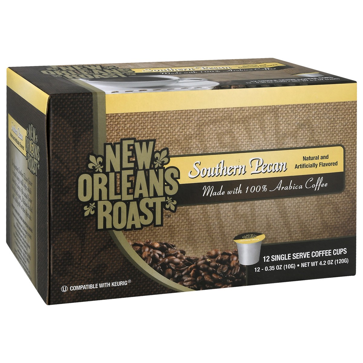 slide 5 of 12, New Orleans Roast Single Serve Cups Southern Pecan Coffee - 12 ct, 12 ct