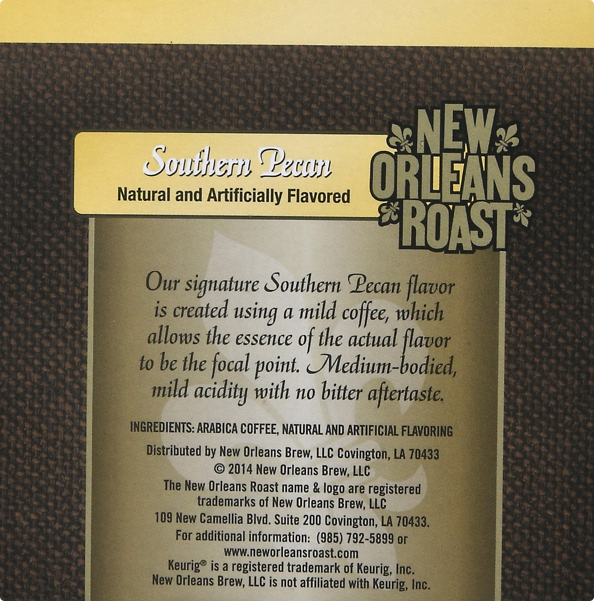 slide 7 of 12, New Orleans Roast Single Serve Cups Southern Pecan Coffee - 12 ct, 12 ct