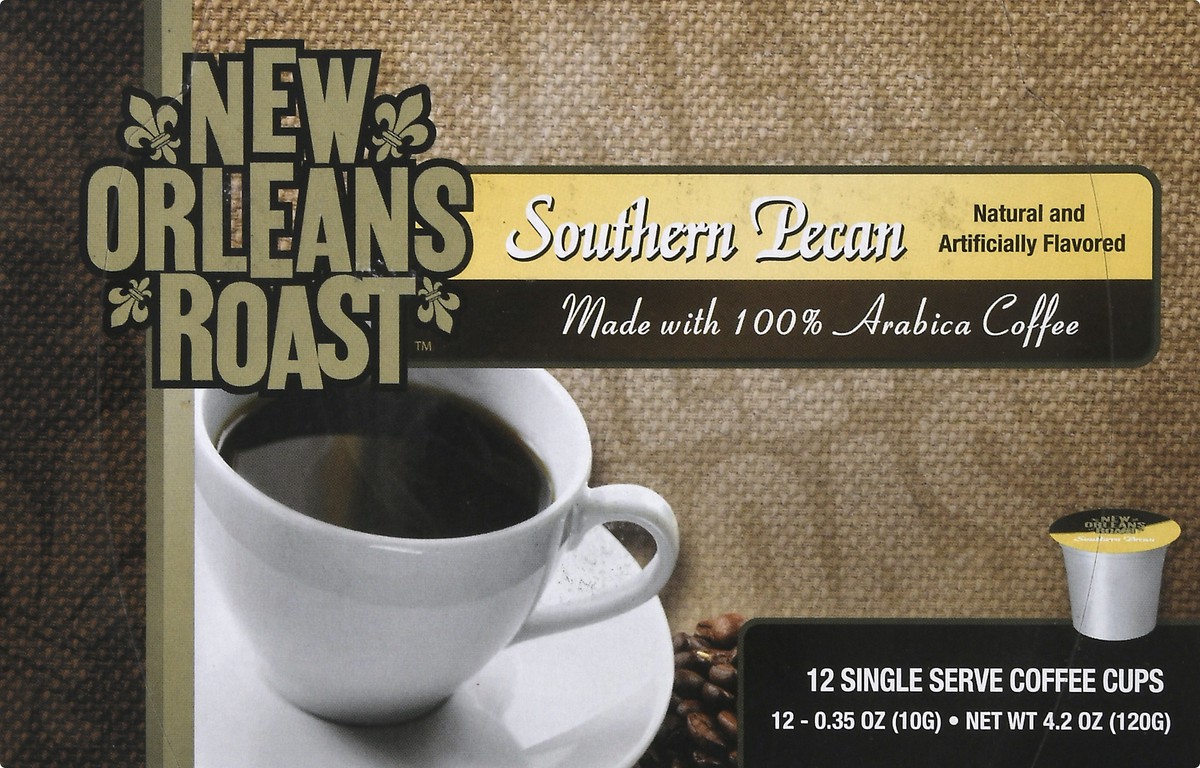 slide 3 of 12, New Orleans Roast Single Serve Cups Southern Pecan Coffee - 12 ct, 12 ct