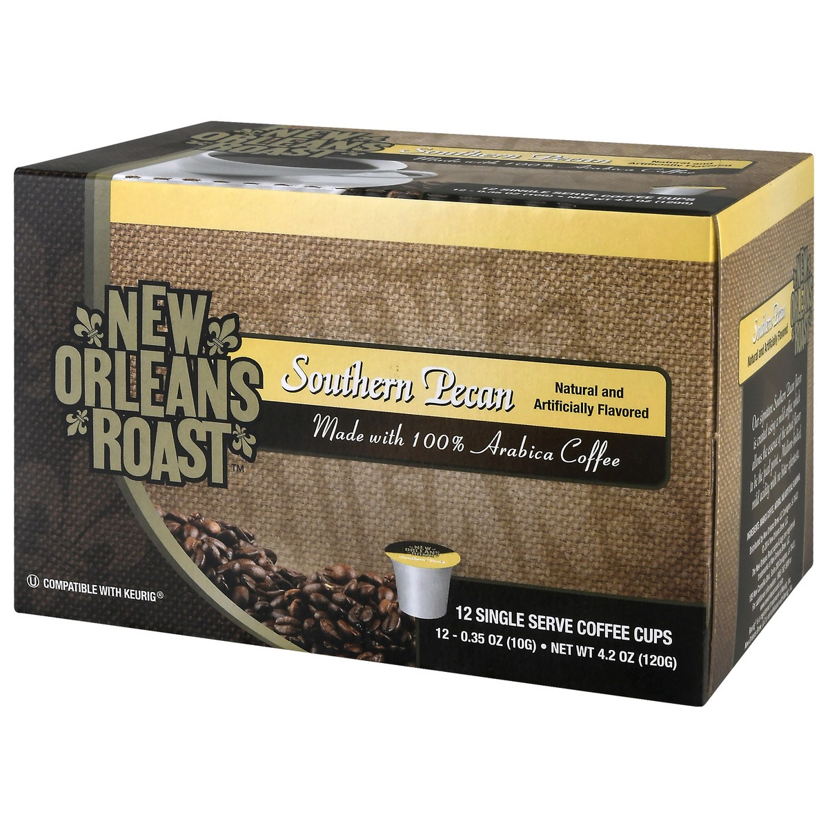 slide 8 of 12, New Orleans Roast Single Serve Cups Southern Pecan Coffee - 12 ct, 12 ct