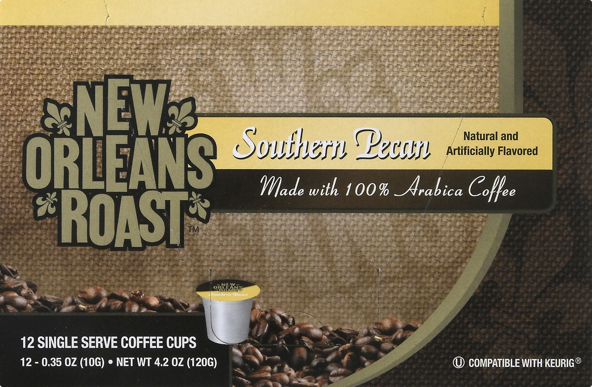 slide 2 of 12, New Orleans Roast Single Serve Cups Southern Pecan Coffee - 12 ct, 12 ct