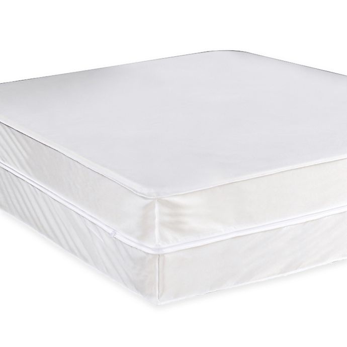 slide 1 of 1, Everfresh Antibacterial Water-Resistant Twin Box Spring Protector - White, 1 ct