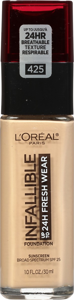 slide 10 of 12, L'Oréal Infallible 24-Hour Fresh Wear Lightweight Foundation - True Beige, 1 oz