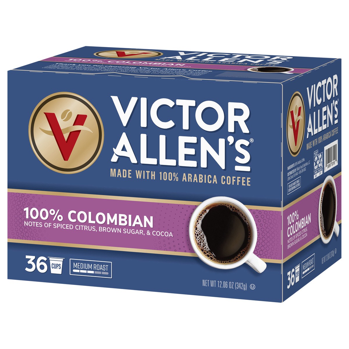 slide 2 of 4, Victor Allen's Medium Roast 100% Colombian Coffee 36 Cups, 36 ct