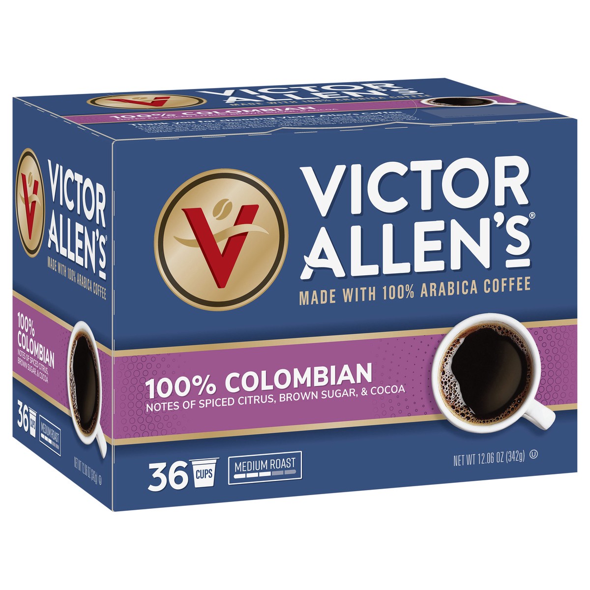slide 3 of 4, Victor Allen's Medium Roast 100% Colombian Coffee 36 Cups, 36 ct