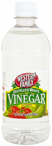 slide 1 of 1, Western Family Distilled White Vinegar, 16 oz