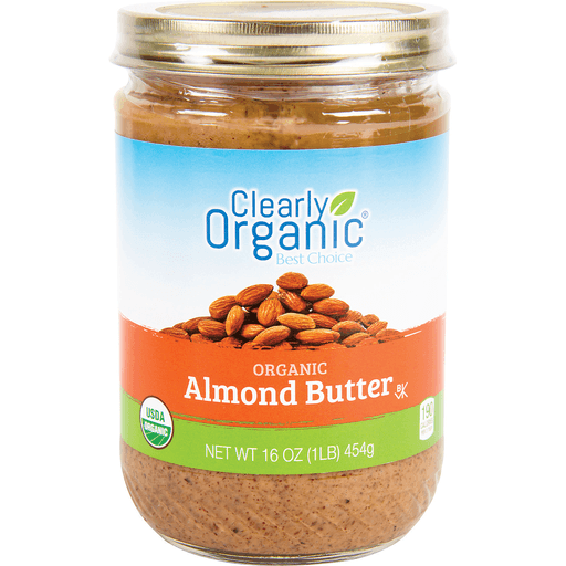 slide 1 of 1, Clearly Organic Almond Butter, 16 oz