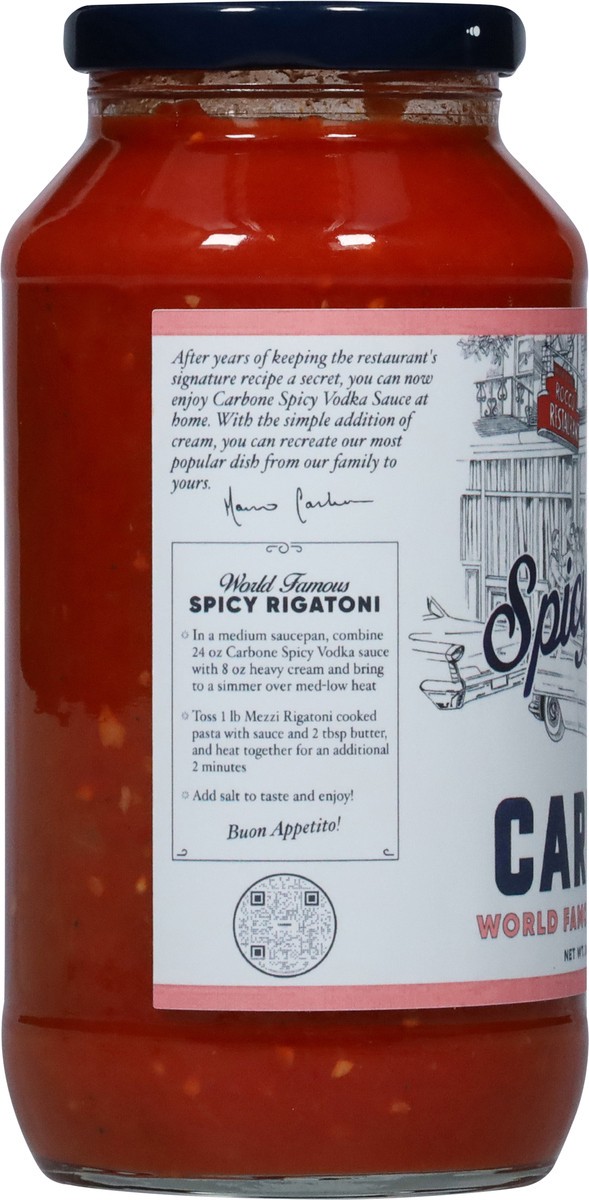 slide 7 of 9, Carbone Spicy Vodka Sauce 24 oz, 24 oz