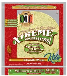 Olé Mexican Foods Ole Xtreme Wellness Carb Lean Keto Friendly Low Carb Spinach & Herbs Tortillas