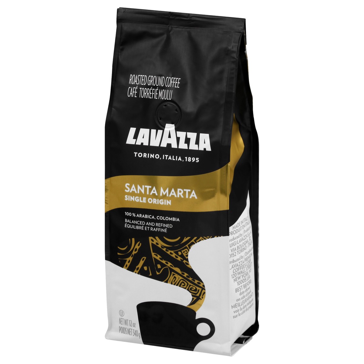 slide 3 of 9, Lavazza Ground Medium Roast 100% Arabica Santa Marta Coffee 12 oz, 12 oz