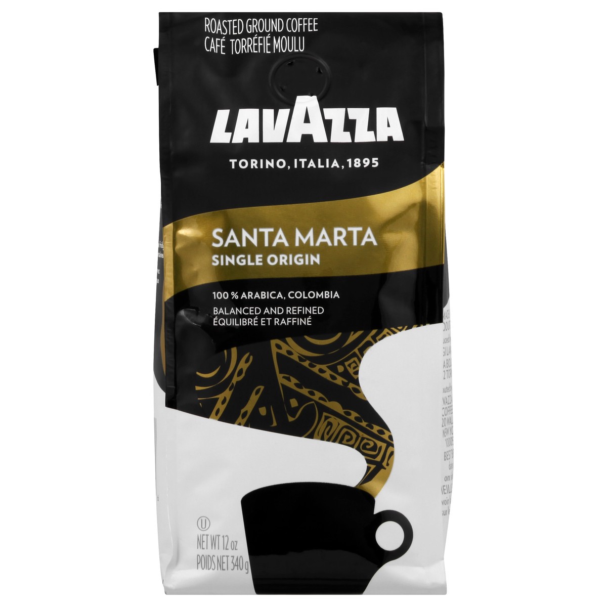 slide 1 of 9, Lavazza Ground Medium Roast 100% Arabica Santa Marta Coffee 12 oz, 12 oz