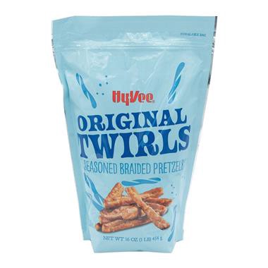 slide 1 of 1, Hy-Vee Original Braided Pretzels, 16 oz