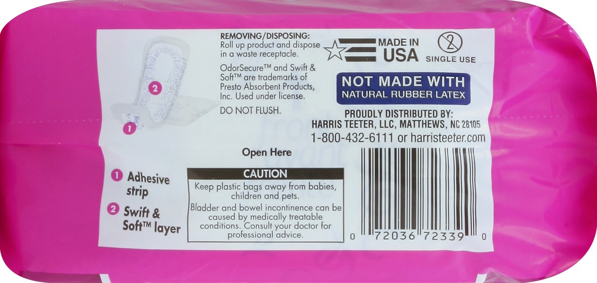 slide 4 of 6, Harris Teeter Extra Absorbancy Pad, 20 ct