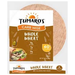 Tumaro's Carb Wise Whole Wheat Wraps - 11.2 oz (8 ct)
