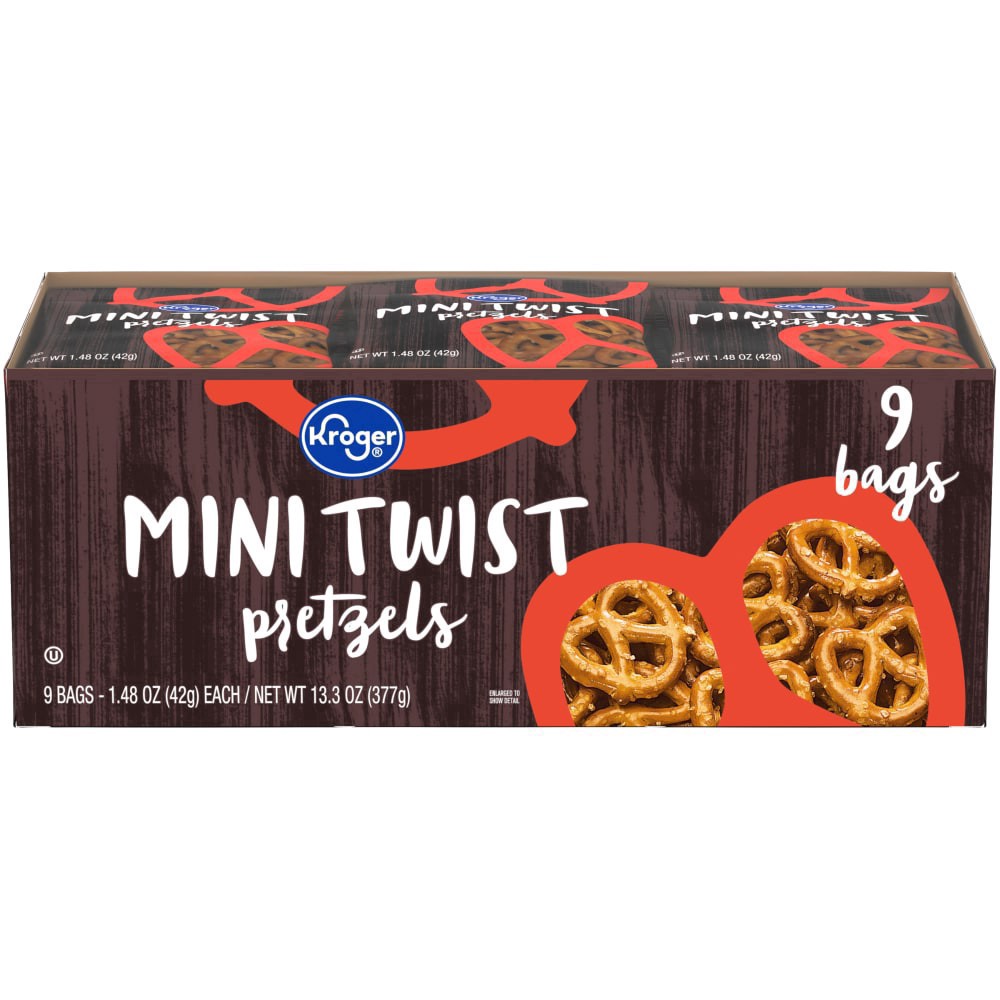 slide 2 of 3, Kroger Mini Twist Pretzels, 9 ct; 1.48 oz