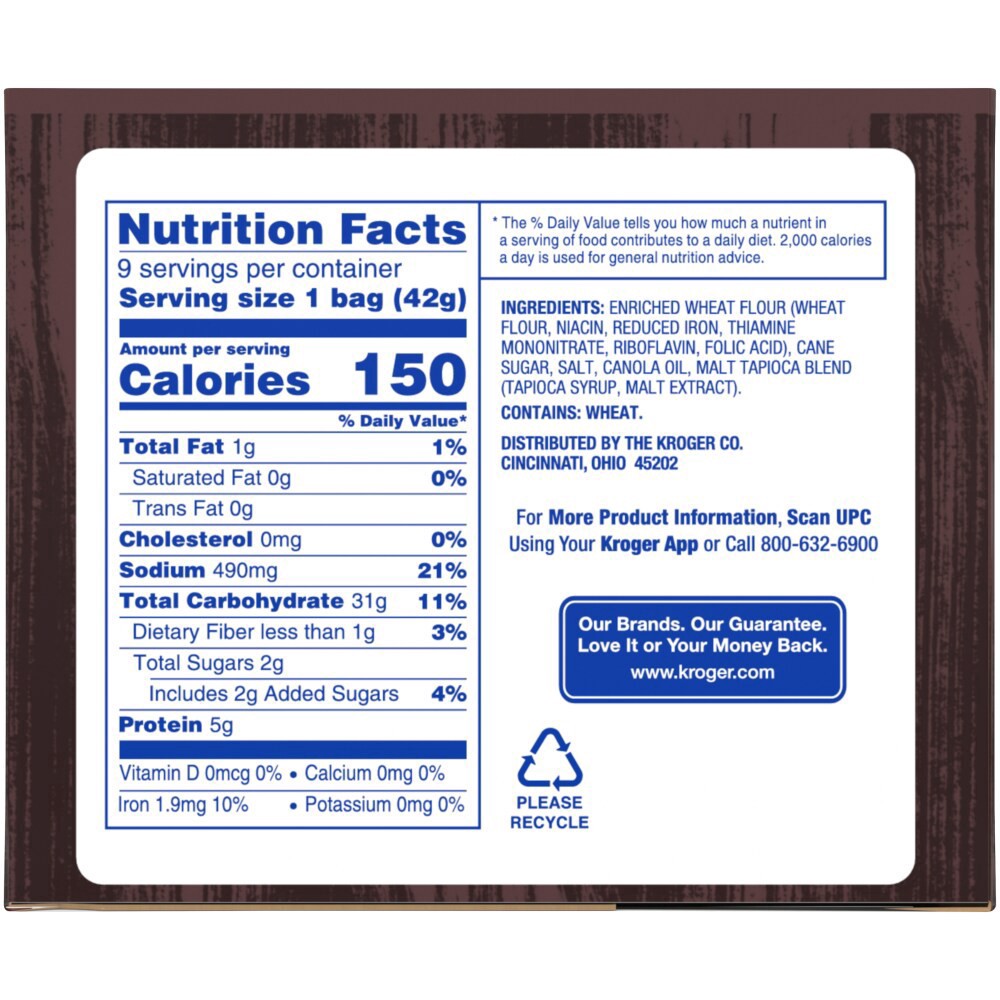 slide 3 of 3, Kroger Mini Twist Pretzels, 9 ct; 1.48 oz