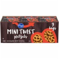 slide 1 of 3, Kroger Mini Twist Pretzels, 9 ct; 1.48 oz