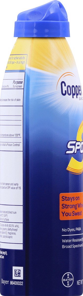 slide 5 of 11, Coppertone Sport SPF 70 Water Resistant Sunscreen Spray 5.5 oz, 5.5 oz