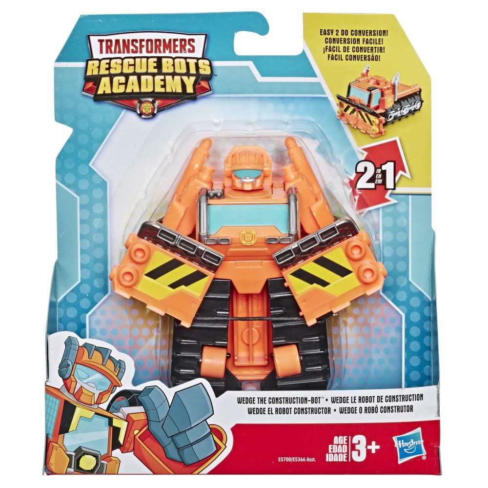 slide 1 of 1, Hasbro Transformers Rescue Bots Academy Wedge Te Construction-Bot Action Figure, 1 ct