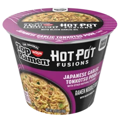 Top Ramen Japanese Garlic Tonkotsu Pork Ramen Noodle Soup 4.8 oz