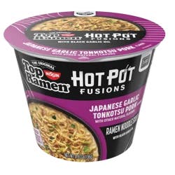 Top Ramen Japanese Garlic Tonkotsu Pork Ramen Noodle Soup 4.8 oz