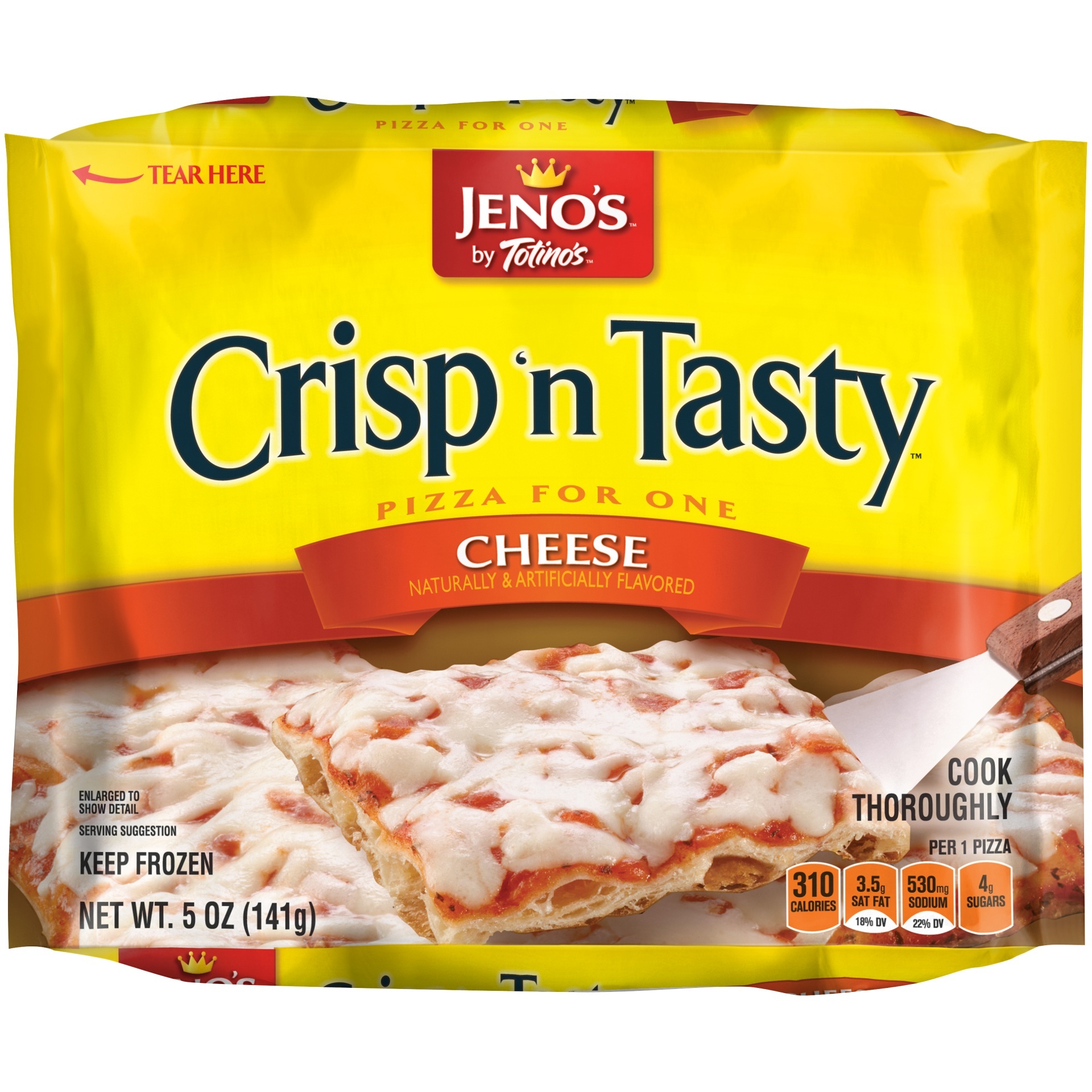 slide 1 of 6, Jeno's Pizza for One Crisp and Tasty Cheese, 5 oz