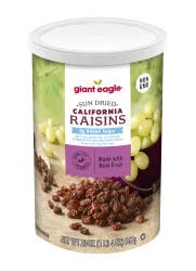 Giant Eagle Sun Dried California Raisins