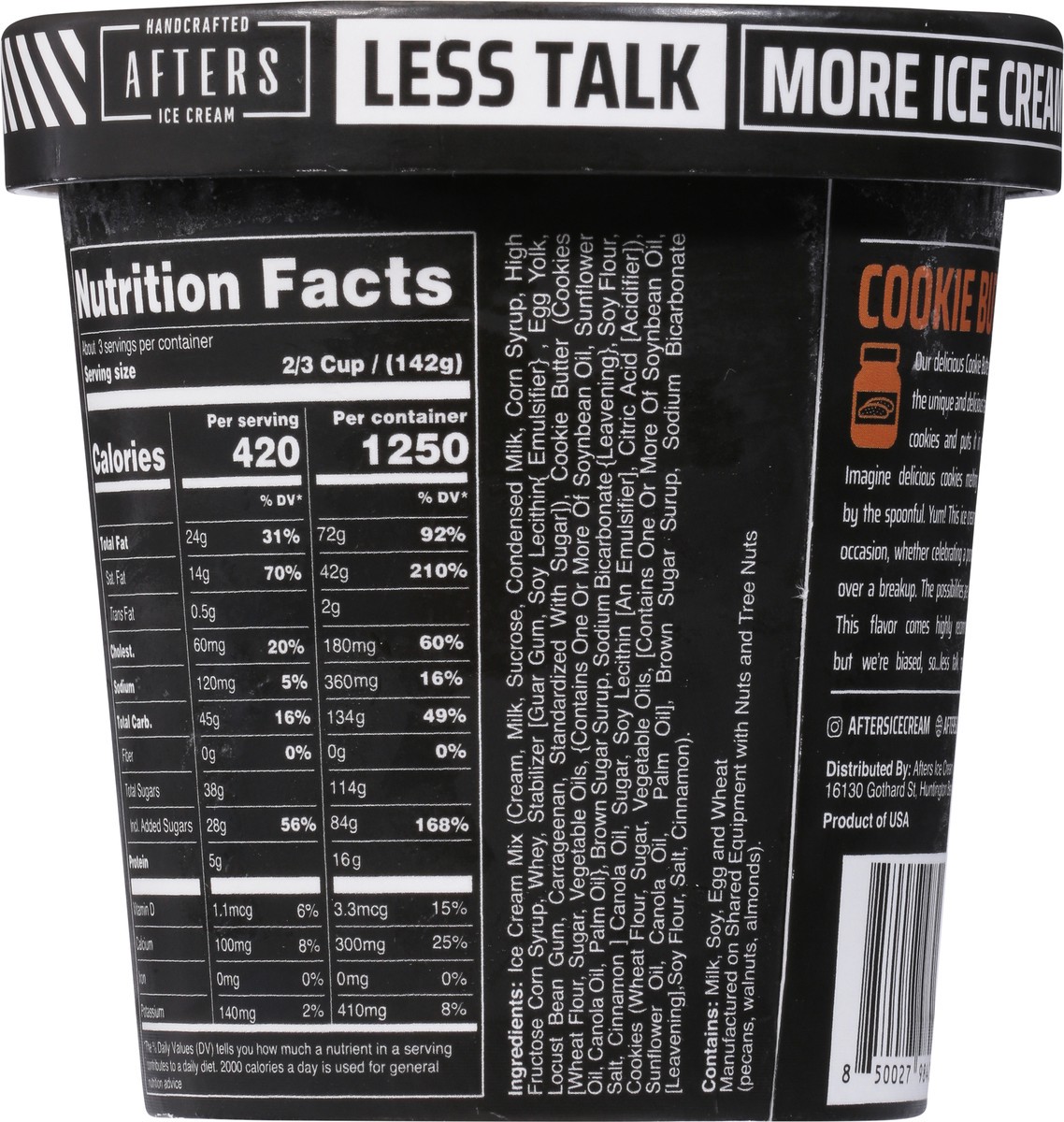 slide 9 of 9, Afters Ice Cream Handcrafted Cookie Butter Ice Cream 16 fl oz, 16 fl oz