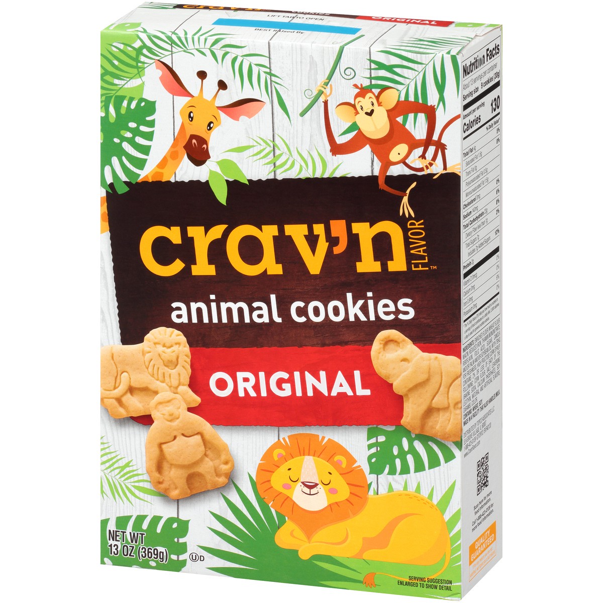 slide 3 of 10, Crav'N Flavor Original Animal Cookies, 13 oz