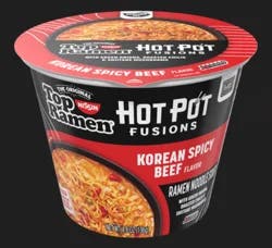 Top Ramen Korean Spicy Beef Flavor Ramen Noodle Soup 4.8 oz