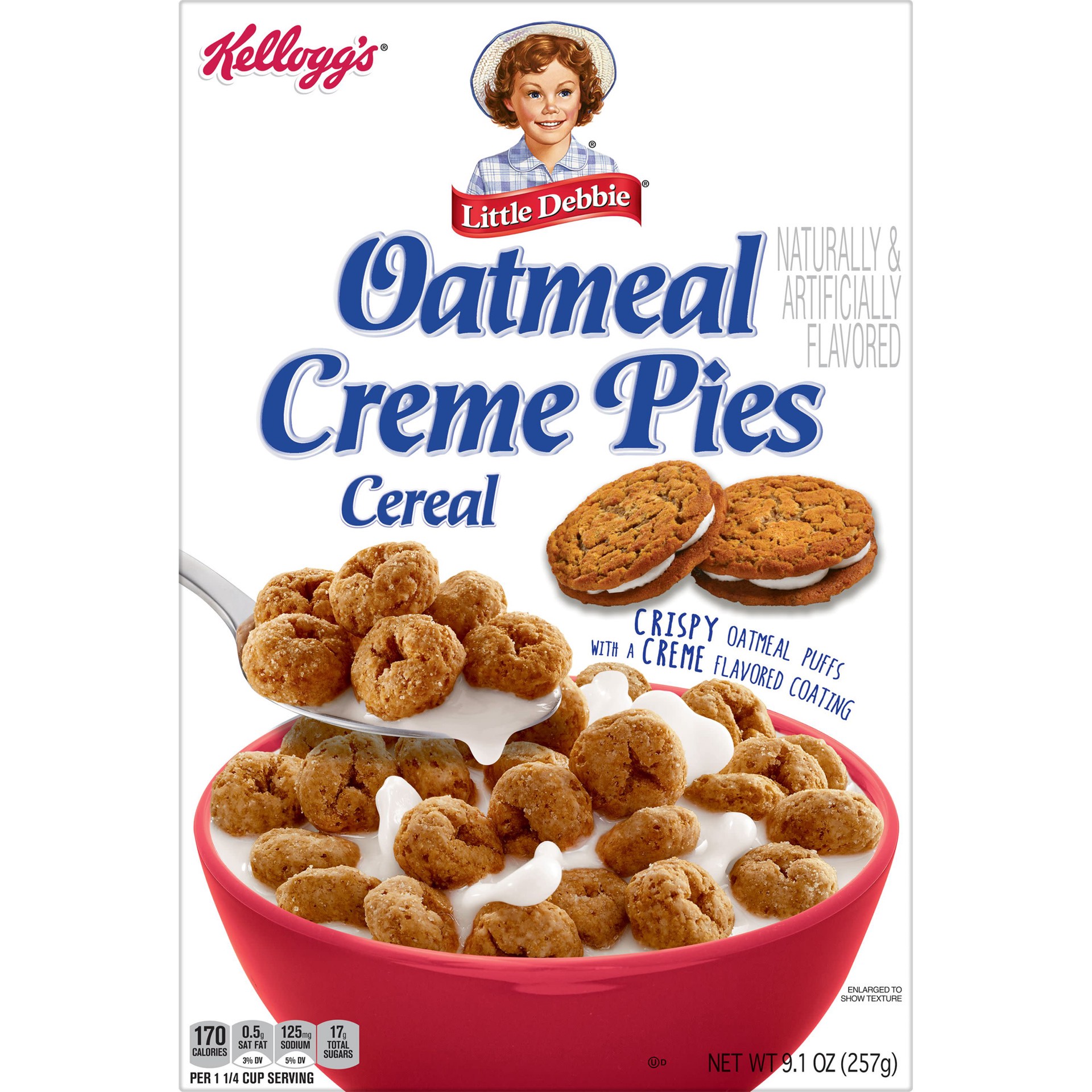 slide 4 of 5, Little Debbie Oatmeal Creme Pies Cereal 9.1 oz, 9.1 oz