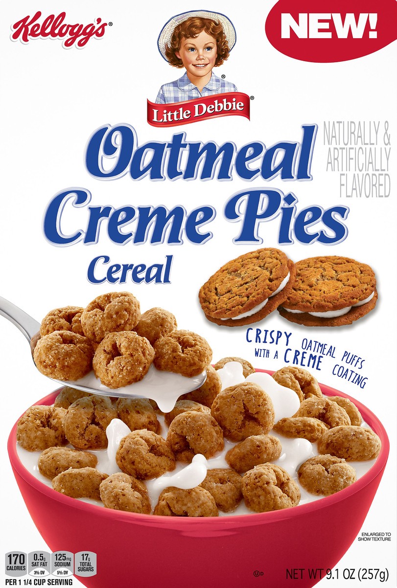 slide 1 of 5, Little Debbie Oatmeal Creme Pies Cereal 9.1 oz, 9.1 oz