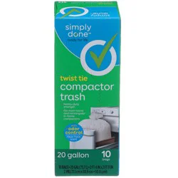 Simply Done Twist Tie Compactor Trash Bags