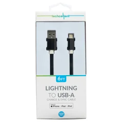 Techcellent A to L 6ft Fabric - Black