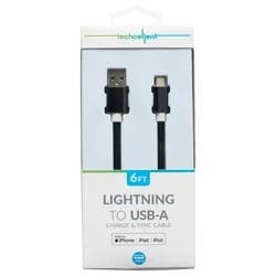 Techcellent A to L 6ft Fabric - Black