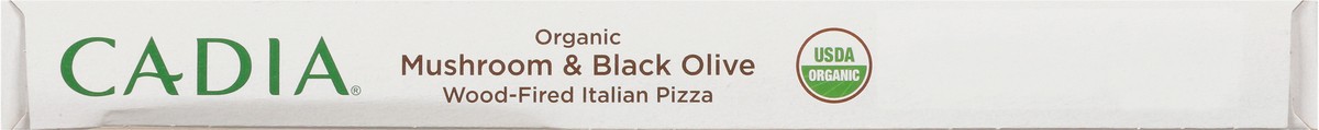 slide 10 of 14, Cadia Wood-Fired Organic Mushroom & Black Olive Italian Pizza 13 oz, 13 oz