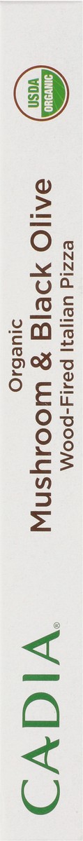 slide 4 of 14, Cadia Wood-Fired Organic Mushroom & Black Olive Italian Pizza 13 oz, 13 oz
