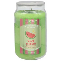 Tuscany Candle Melon Sparkle Seltzer Yuzu