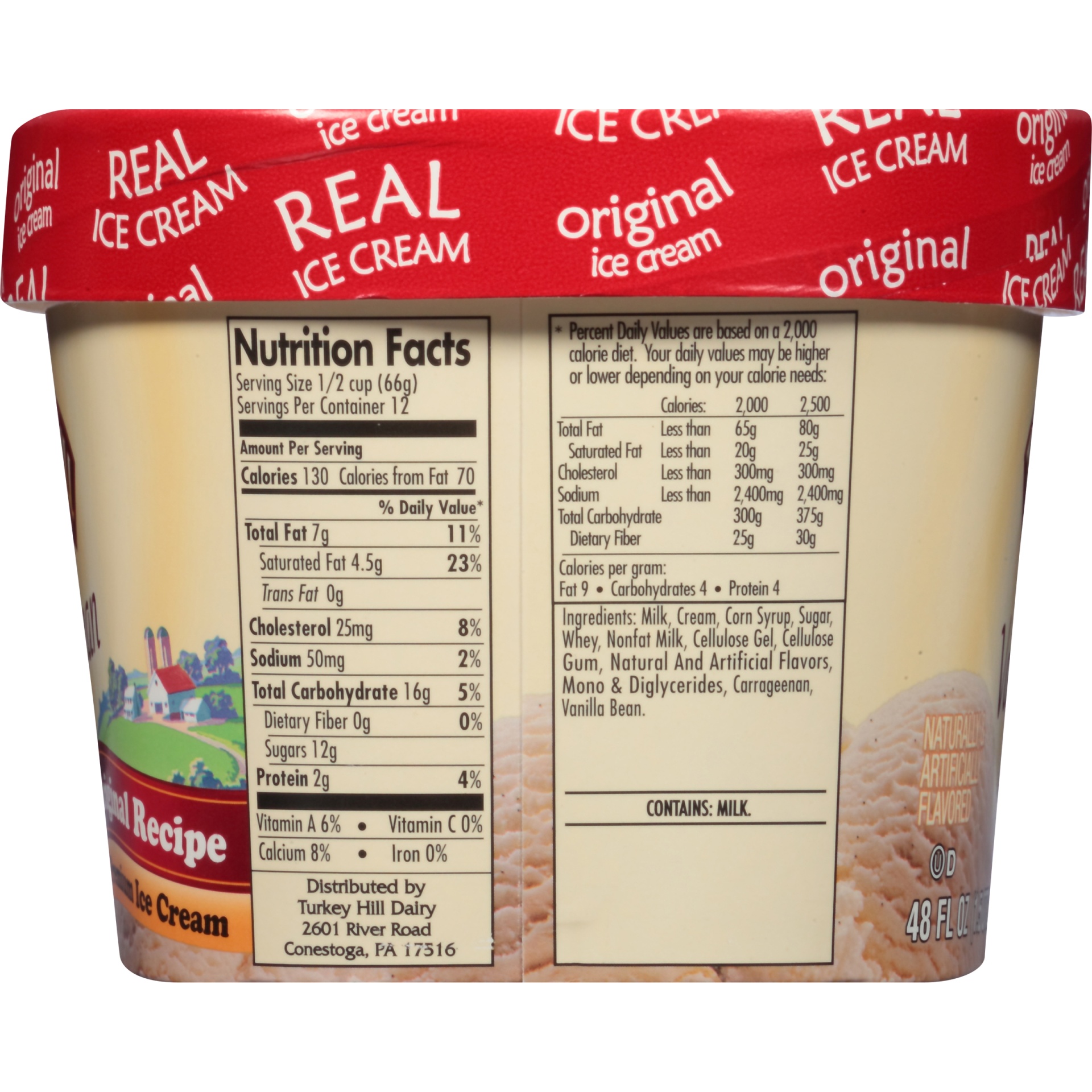 Turkey Hill Vanilla Bean Ice Cream 48 fl oz Shipt